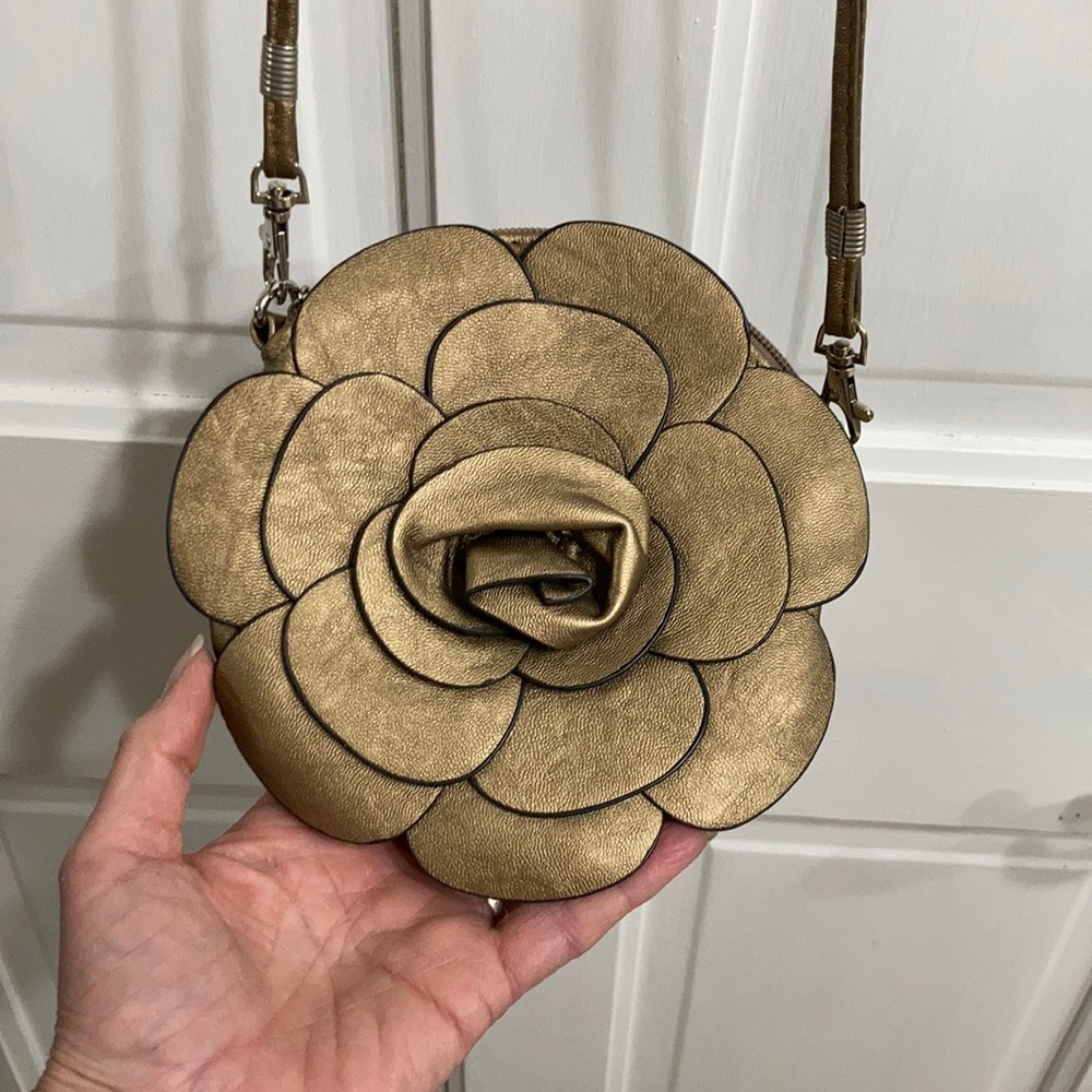 Bronze Rosette Mini Purse